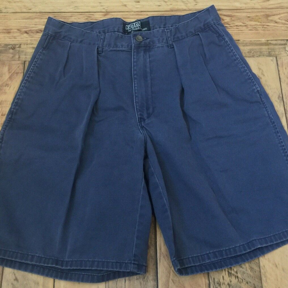 Ralph Lauren Polo Men's Size 31 Blue Pleated Front